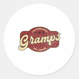Sticker Rond Grammes vintages Comme Un Grand-Père Mais Glacière