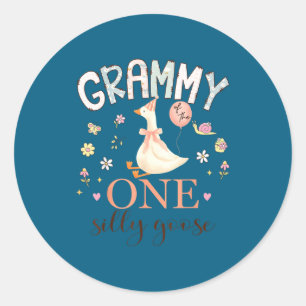 Sticker Rond Grammy One Silly Goose 1re