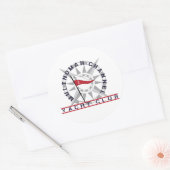 Sticker Rond Grand 3" autocollants, ensemble de 6 par la page (Enveloppe)