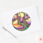 Sticker Rond grand aîné de chêne (Enveloppe)