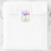 Sticker Rond Grand arbre neuronal coloré (Sac)