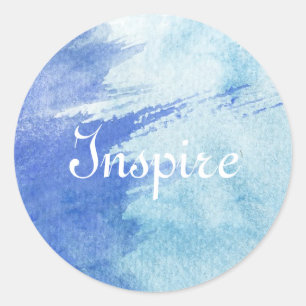 Sticker Rond grand arrière - plan aquarelle - aquarelle peintur