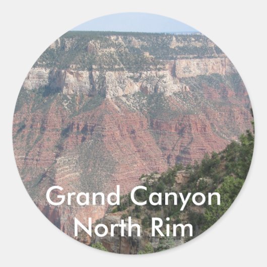Sticker Rond Grand Canyon North Rim (Devant)