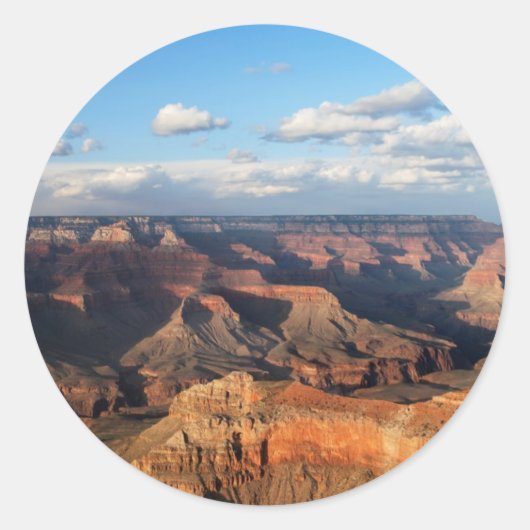Sticker Rond Grand Canyon vu de South Rim en Arizona (Devant)