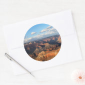 Sticker Rond Grand Canyon vu de South Rim en Arizona (Enveloppe)