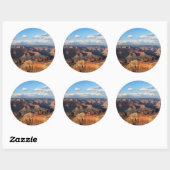 Sticker Rond Grand Canyon vu de South Rim en Arizona (Feuille)