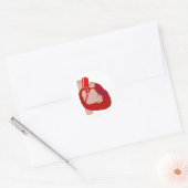 Sticker Rond Grand Coeur (Enveloppe)