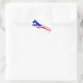 Sticker Rond Grand Dane USA Dlag Jumper (Sac)