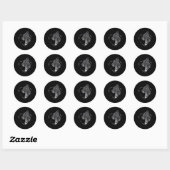 Sticker Rond Grand Danois  (Feuille)