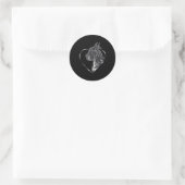 Sticker Rond Grand Danois  (Sac)