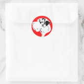 Sticker Rond Grand Danois Big Head merle (Sac)