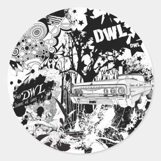 Sticker Rond Grand DWL (Devant)