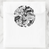 Sticker Rond Grand DWL (Sac)