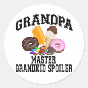 Sticker Rond Grand-enfant Spoiler grand-père