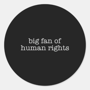 Sticker Rond Grand fan des manifestations pour les droits de l'