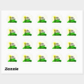 Sticker Rond Grand Gettin Up Matin (Feuille)