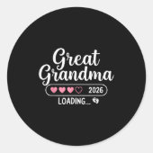 Sticker Rond Grand grand-mère 2026 Chargement (Devant)