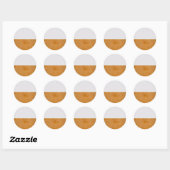 Sticker Rond Grand Graphique Gras (Feuille)