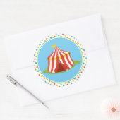 Sticker Rond Grand haut | Tente de cirque | Thème cirque (Enveloppe)
