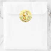Sticker Rond Grand jeu d'arcade console classique rond autocoll (Sac)