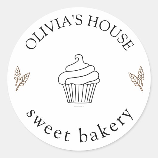 Sticker Rond Grand logo personnalisé sur mesure (Devant)