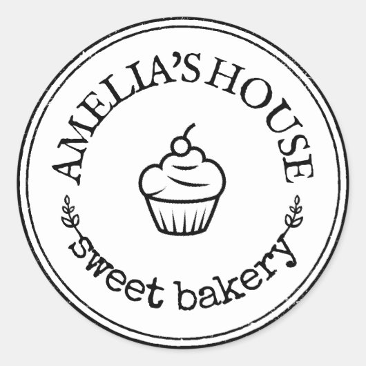 Sticker Rond Grand logo personnalisé sur mesure (Devant)