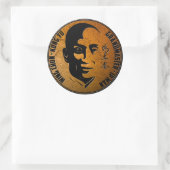 Sticker Rond Grand Maître Ip Man - Wing Chun Kung Fu (Sac)