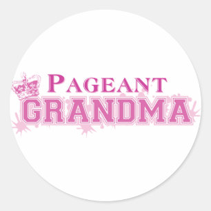 Sticker Rond Grand-maman de reconstitution historique