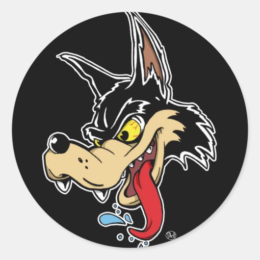 Sticker Rond Grand Mauvais (Devant)