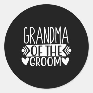 Sticker Rond Grand-Mère De La Chambre Tee - shirt Mariage Cadea