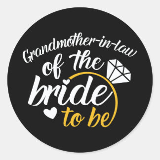 Sticker Rond Grand-mère de l'épouse du futur grand Mariage
