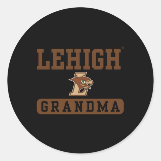 Sticker Rond Grand-mère des Hawks de Lehigh Mountain (Devant)