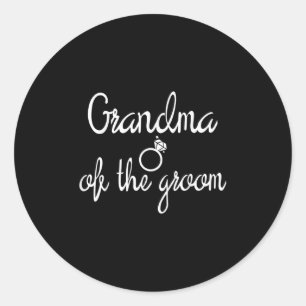 Sticker Rond Grand-mère du marié enterrement de vie de garçon d