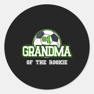Sticker Rond Grand-mère féminine Recrue de l'année 1er annivers