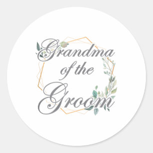 Sticker Rond Grand-Mère mariage Fête des mariées De La Salle _