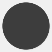 Sticker Rond Grand Noir Étrange (Devant)