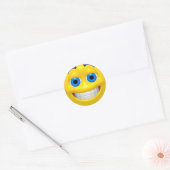 Sticker Rond Grand oeil jaune (Enveloppe)