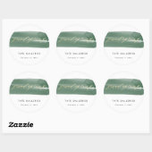 Sticker Rond Grand ouverture Green Ribbon (Feuille)