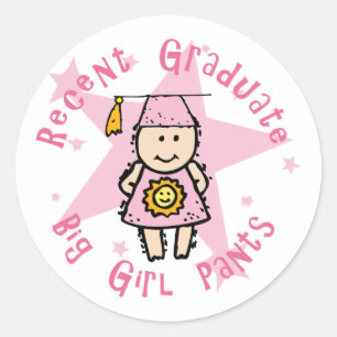 Sticker Rond Grand pantalon de fille