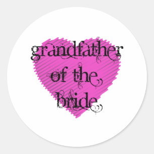 Sticker Rond Grand-père de la mariée