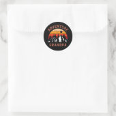 Sticker Rond Grand-père de l'aventure (Sac)