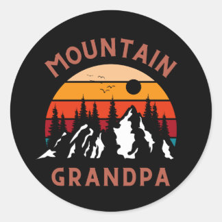 Sticker Rond Grand-père de montagne