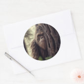 Sticker Rond Grand Pied/Sasquatch (Enveloppe)