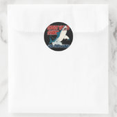 Sticker Rond Grand requin blanc (Sac)
