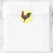 Sticker Rond Grand Rocher rouge (Sac)