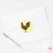 Sticker Rond Grand Rocher rouge (Enveloppe)