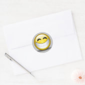 Sticker Rond Grand sourire (Enveloppe)