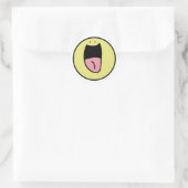 Sticker Rond Grand sourire (Sac)