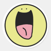 Sticker Rond Grand sourire (Devant)