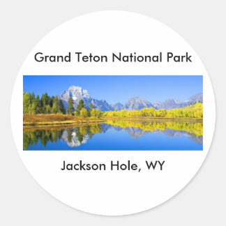 Sticker Rond Grand Teton National Park Series 1